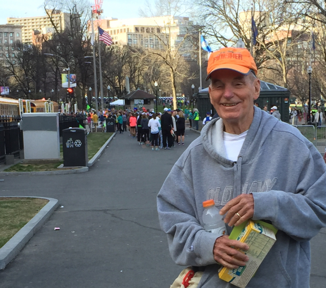 Kit about to join a line of buses